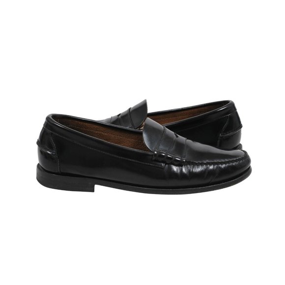 Prada Mens Penny Loafers Size P 8 US 9 Black Brushed Leather. Cordovan Slip Ons - Picture 4 of 8
